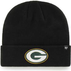 '47 Men's Black Green Bay Packers Secondary Basic Cuffed Knit Hat