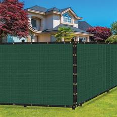 Sealtech 4' 15' Green Heavy-Duty Polyethylene Mesh Privacy Fence Screen ST-203-4X15