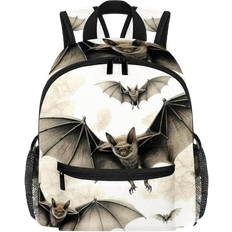 Emllar Bats Aesthetic Printed School Backpack - Multicolour
