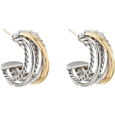 Gold - Silver Earrings David Yurman Crossover Shrimp Earrings - Gold/Silver