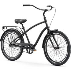 Mens hybrid bikes Sixthreezero EVRYjourney Hybrid Cruiser 26 Inch - Matte Black w Men's Bike