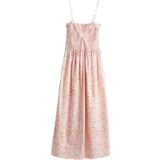H&M Smocked Dress - Light Pink/Patterned
