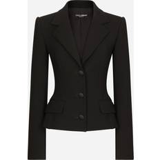 Dressjakker Dolce & Gabbana Single-breasted wool jacket black