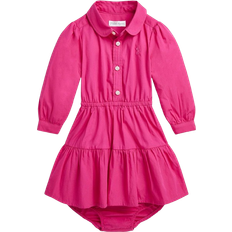 Dresses Polo Ralph Lauren Baby's Tiered Cotton Shirtdress & Bloomer - Bright Pink