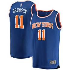 Game Jerseys Fanatics Branded Men's Jalen Brunson Blue New York Knicks Fast Break Replica Jersey Icon Edition