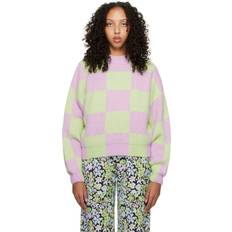 Stine Goya Sweaters Stine Goya Green & Pink Adonis Crewneck Sweater