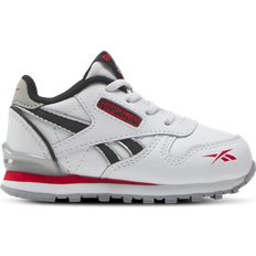 Sport Shoes Reebok Boys Classic Leather Step N Flash Boys' Toddler Shoes White/Black/Red 04.0