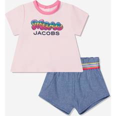 Sonstige Sets Marc Jacobs Kids logo-print shorts tracksuit kids Cotton Pink