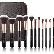 Sixplus Royal Golden Makeup Brush Set with Portable Stroage Bag