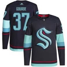 Adidas NHL Game Jerseys adidas Men's Yanni Gourde Navy Seattle Kraken Home Authentic Primegreen Player Jersey