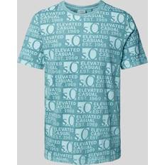Oscar Jacobson Bekleidung Oscar Jacobson T-Shirt mit Allover-Label-Print