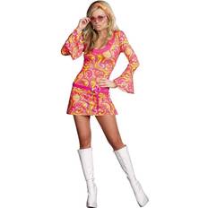 Hippie Costumes Dreamgirl Groovy Go Go Dancer Costume for Women