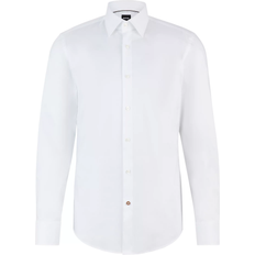 Men Shirts Hugo Boss Hank Kent Slim Fit Shirt - White