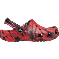 Crocs Toddler Classic Marbled Tie-Dye Clog - Red/Black