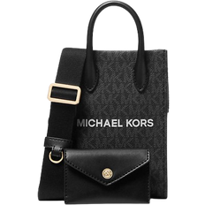 Michael Kors Mirella Extra Small Signature Logo Smartphone Crossbody Bag - Black