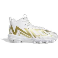 Adidas Football Shoes Children's Shoes adidas Kid's Freak Spark 23 Football Cleats - White/White/Gold Metallic