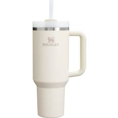 Beige Cups & Mugs Stanley Quencher H2.0 FlowState Cream Travel Mug 40fl oz