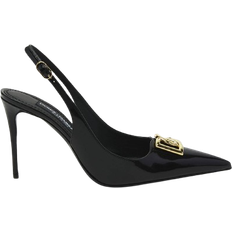 Leather Heels & Pumps Dolce & Gabbana Polished Calfskin - Black