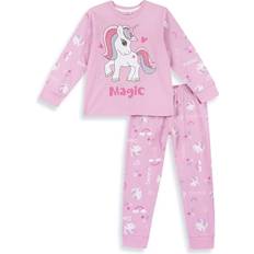 Mädchen Jumpsuits Chicco Girl's Unicorn Long Sleeve Pajamas - Pink