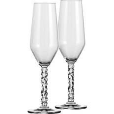 Glass Champagne Glasses Orrefors Carat 8.1fl oz 2pcs