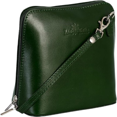 LiaTalia Genuine Vera Pelle Crossbody Bag - Deep Green