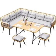 Footstool Outdoor Lounge Sets Sectional