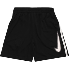 Jungen Hosen Nike Boy's Dri-FIT Graphic Training Shorts - Black/White/White