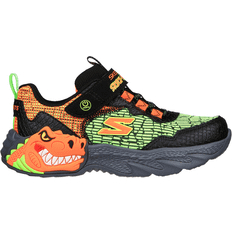 LED Light Children's Shoes Skechers Skech-O-Saurus Dino Lights - Black/Orange
