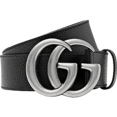 Gucci Clothing Gucci Double G Buckle Full Grain Leather Belt - Black