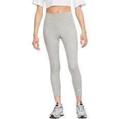 Grau Strumpfhosen & Stay-ups Nike Women's Sportswear Classic High-Waisted 7/8 Leggings - Dark Grey Heather/Sail