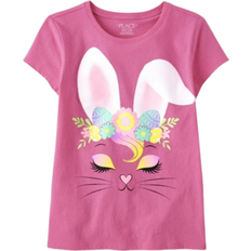 The Children's Place Girl's Easter Bunny Graphic Tee - French Rose