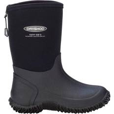 Lined Rain Boots Children's Shoes Dryshod Kid's Tuffy Boot - Black/Grey