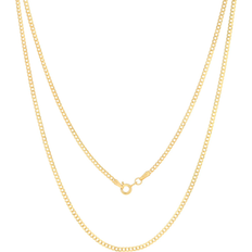 Nuragold Cuban Link Chain Necklace - Gold