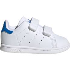25½ Barnesko adidas Infant Stan Smith Comfort Closure - Cloud White/Cloud White/Blue Bird