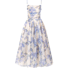 Florals Dresses Milla Spaghetti Strap Midi Dress - Hydrangea