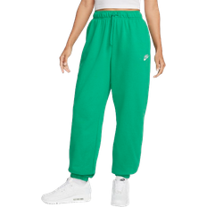 Nike Women's Sportswear Club Fleece Mid-Rise Oversized Sweatpants - Stadium Green/White