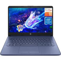 HP 2024 Stream 14 Inch Laptop for Students and Business, Royal Blue Laptop 16GB RAM + 64GB eMMC Storage, 1-Year Office 365, ‎Intel Celeron N4120, Intel UHD Graphics, Windows 11 S Laptop