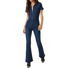 Women Jumpsuits & Overalls Free People We The Free Jayde Flare Jumpsuit - Night Sky