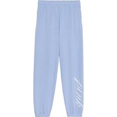 Women Pants Pink Ivy Fleece Relaxed Sweatpants - Harbor Blue