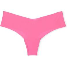 Victoria's Secret No-Show Ribbed Thong Panty - Hollywood Pink