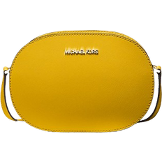 Michael Kors Jet Set Travel Medium Saffiano Leather Crossbody Bag - Golden Yellow
