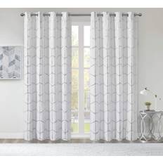 White Curtains Intelligent Design Raina50x63"