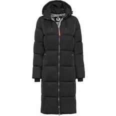 Camel Active Quilted Coat with Hood - Black