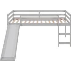 Loft Bed with Slide 41.8x79.5"