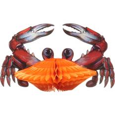 Decals & Wall Decorations Beistle Tissue Crab Party Accessory 1 count 1/Pkg