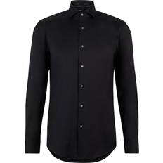 Hugo Boss Men Clothing Hugo Boss Men's Slim Fit Shirt In Easy Iron Cotton Blend Poplin - Black