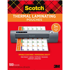 3M Scotch Thermal Laminating Pouches 3mil 100-pack