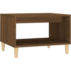 vidaXL Engineered Wood Brown Oak Sofabord 50x60cm