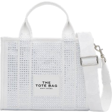 Marc Jacobs The Crystal Canvas Small Tote Bag - White Crystal