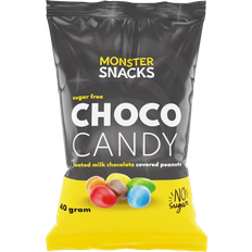 Godteri Monster Supersnacks Choco Candy m/peanøtt 40g 1pakk
